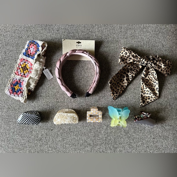Assorted Set of Hair Accessories! Claw Clips, Headband, Bow! J. Crew Alt’d State - Picture 1 of 7
